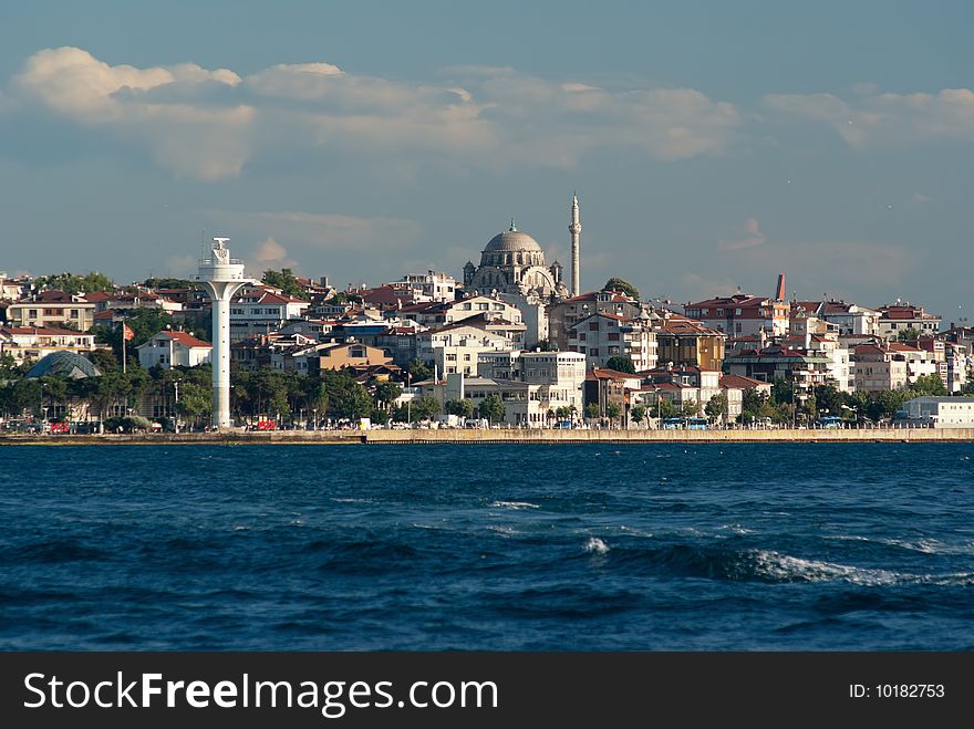 View on Straits of Bhosporus. Istanbul. Turkey