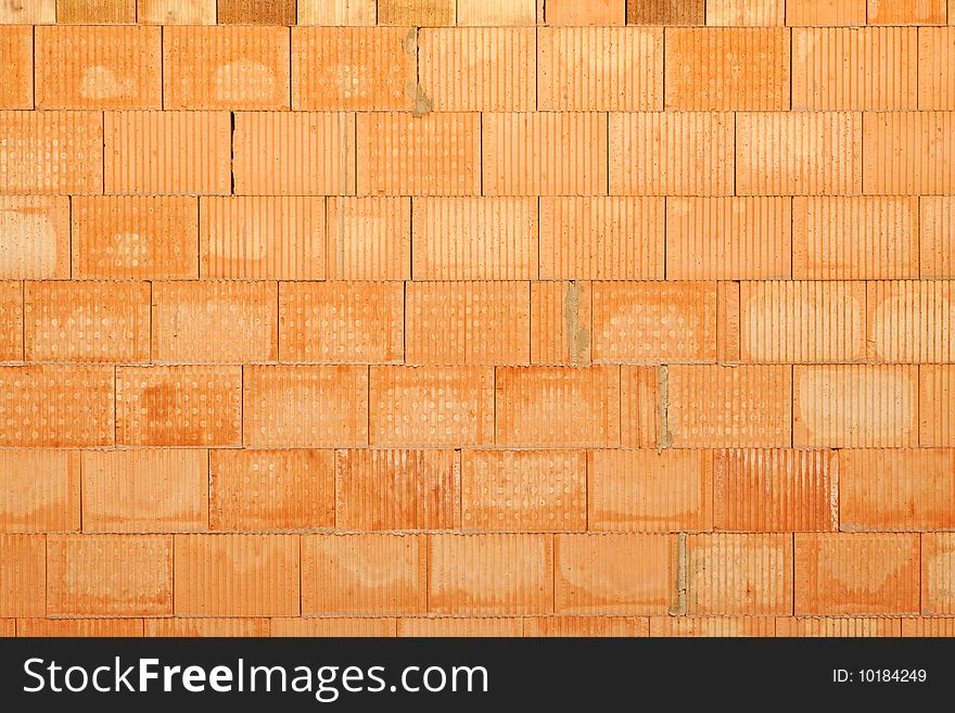 Image of new brick wall for background. Image of new brick wall for background.