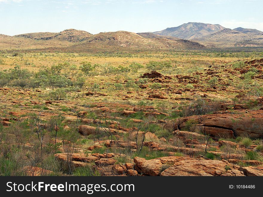 The area of the MacDonnell Range, Northern Territory, Australia. The area of the MacDonnell Range, Northern Territory, Australia.