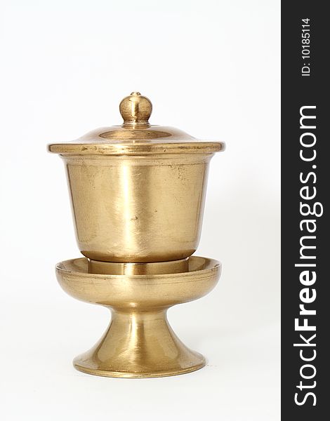 Gold cup has been isolated from the standard design in white