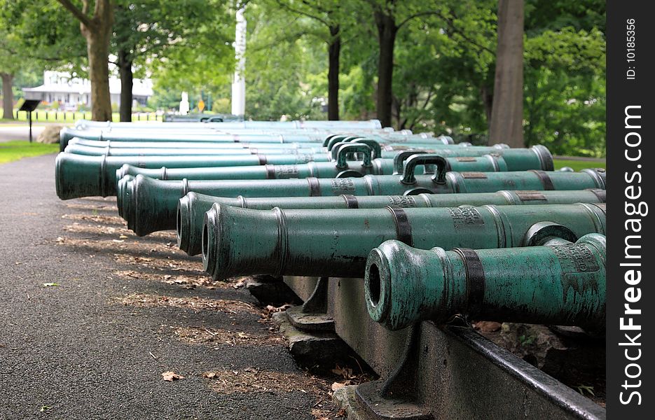 The canon used in british war in Westpoint Academy