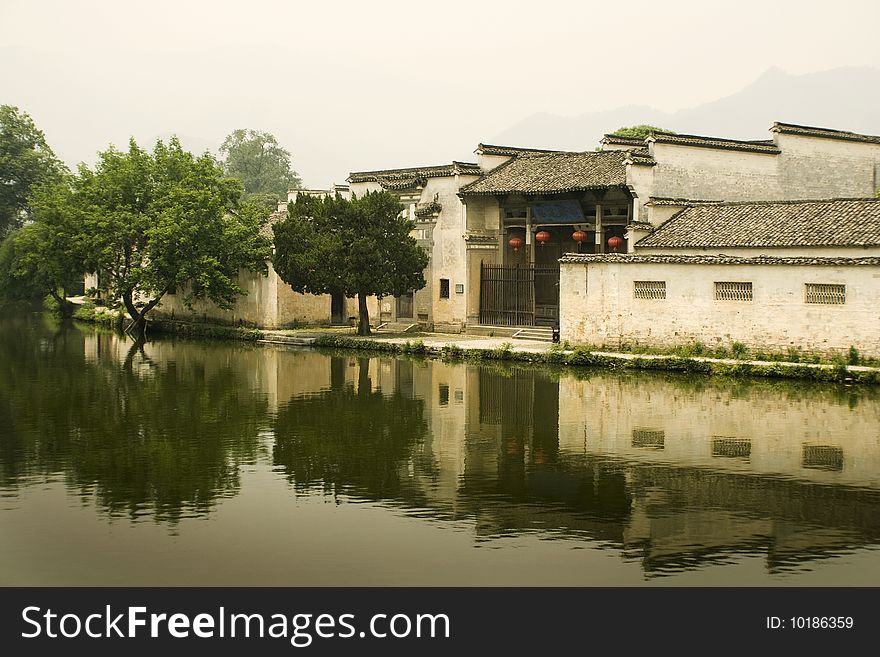 Traditional architecture in anhui province, hongcun village. Traditional architecture in anhui province, hongcun village