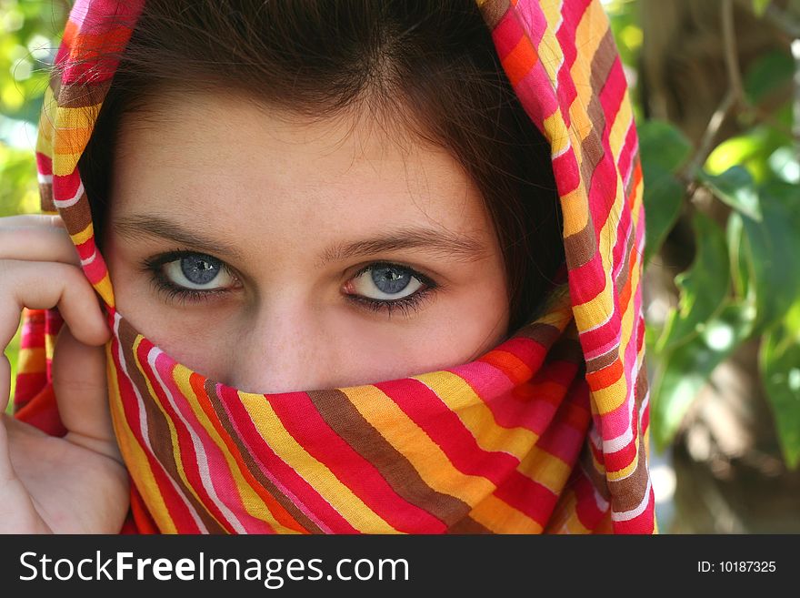 Young Girl With Blue Eyes