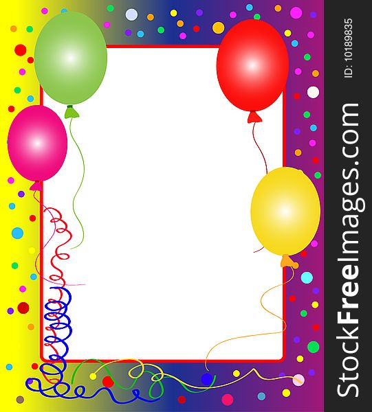 Party Background With Balloons