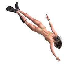 Attractive Girl Swimming And Diving Stock Photography Attractive Girl Swimming And Diving Stock Photography