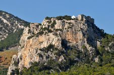 Stronghold Monolithos,island Rhodes,Greece Stock Images Stronghold Monolithos,island Rhodes,Greece Stock Images