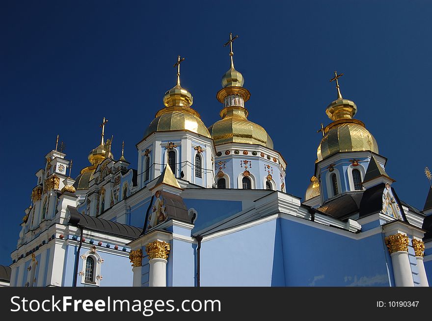 Saint Michael's Golden-Domed Cathedral in Kiev, Ukraine (Malorussia)