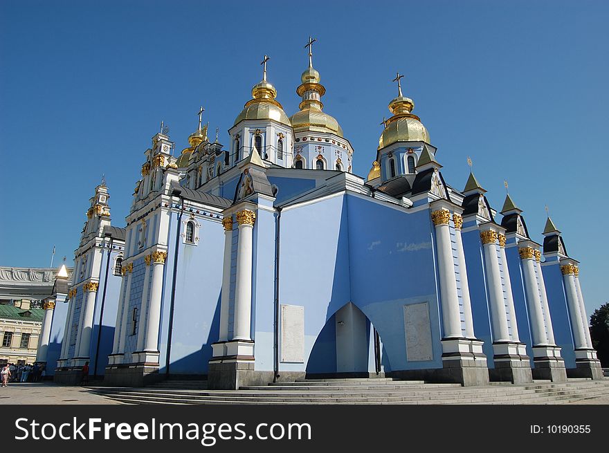 Saint Michael's Golden-Domed Cathedral in Kiev, Ukraine (Malorussia)