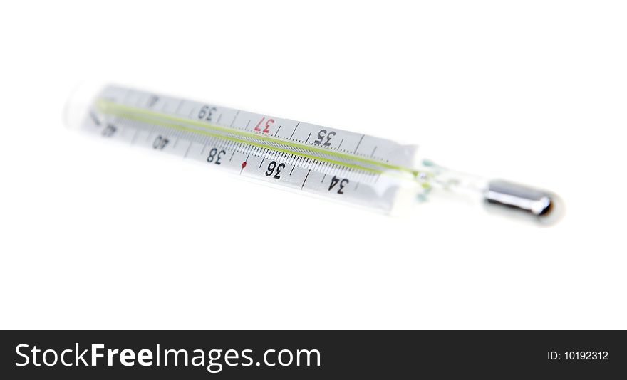 Medical thermometer isolated on white background