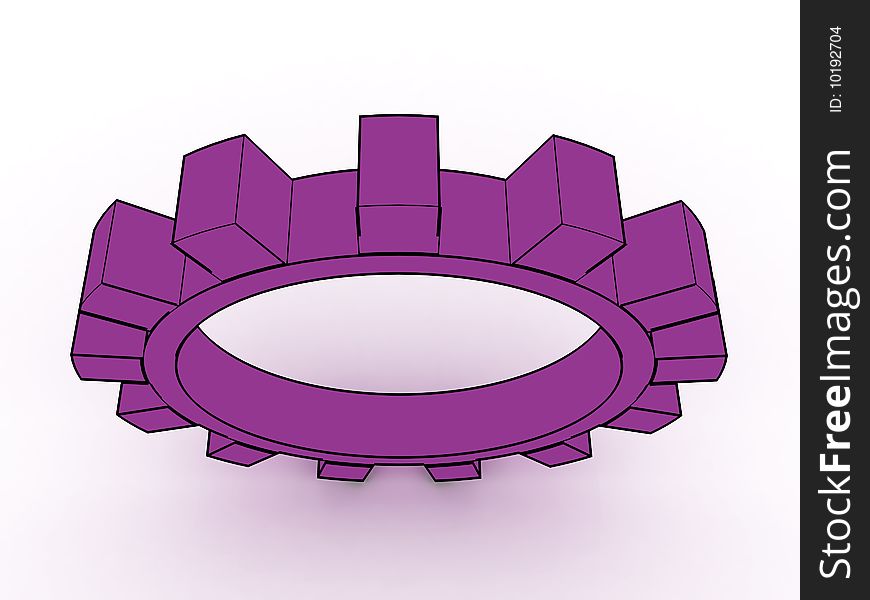 Gears which symbolise movement mechanisms and business