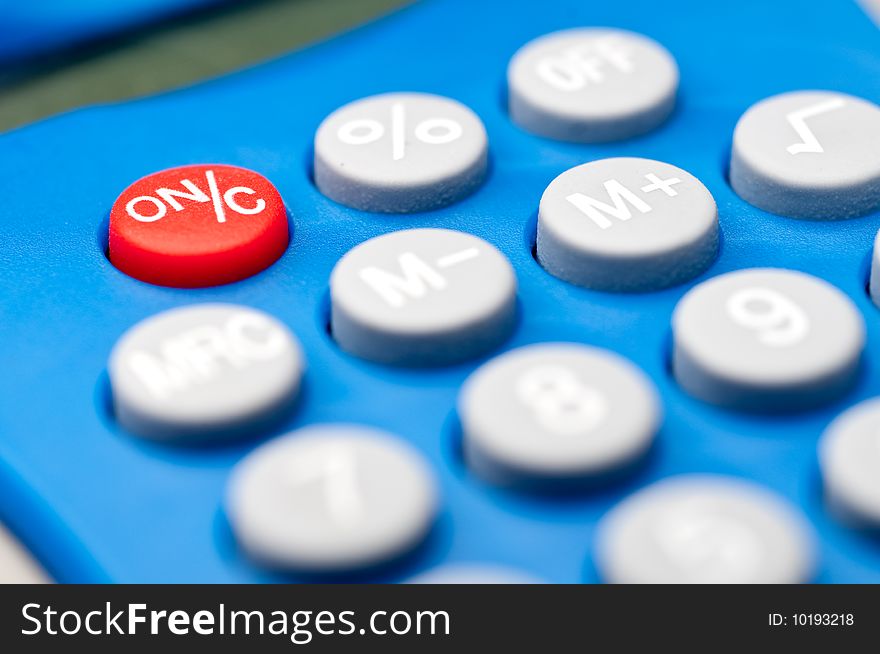 Macro Of Buttons On A Calculator