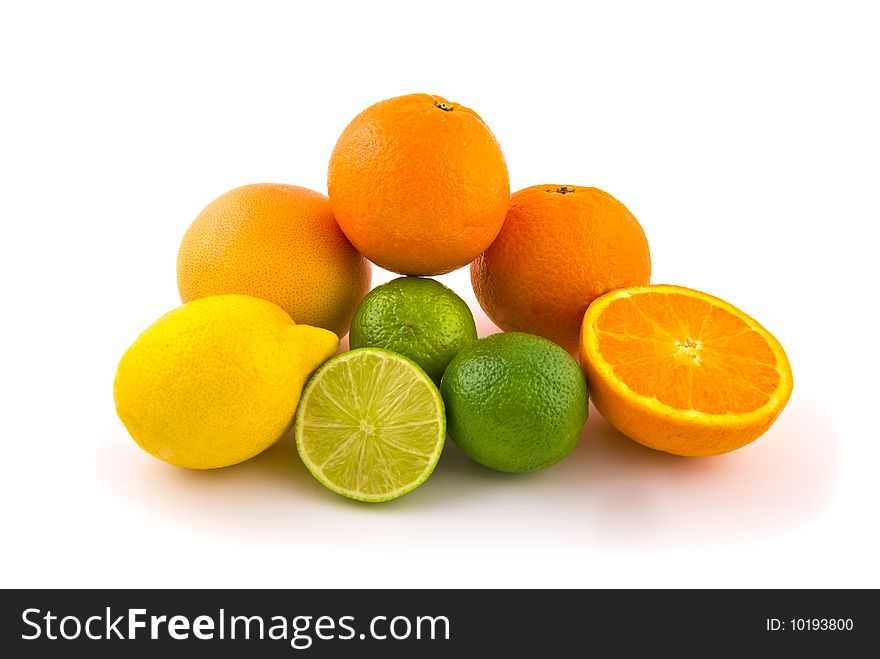 Random citrus fruits - low angle