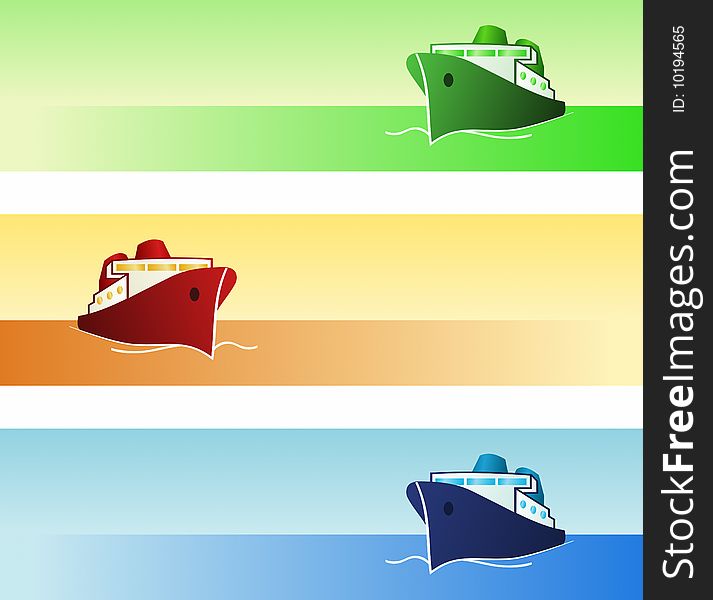 Vector illustration of Maritime Banners