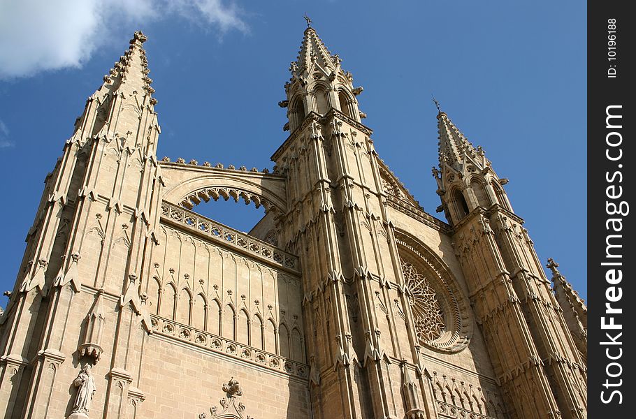 Cathedral in Palma de Mallorca, Spain. Cathedral in Palma de Mallorca, Spain