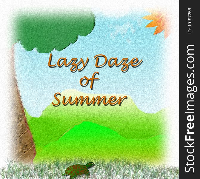 Summer Background With Text