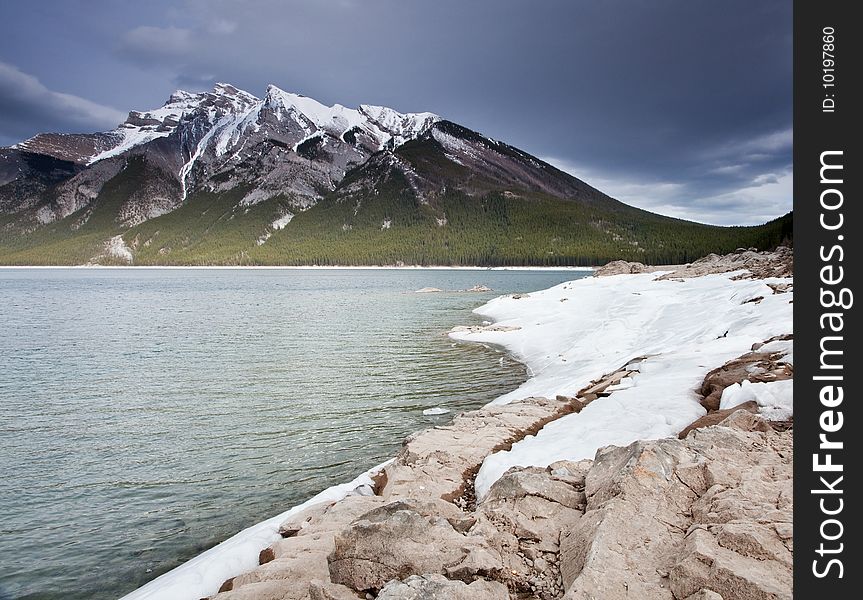 Mountain landscape of Banff National Park in Alberta, Canada