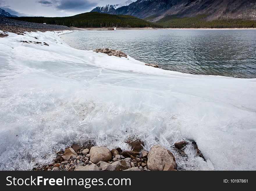 Mountain landscape of Banff National Park in Alberta, Canada