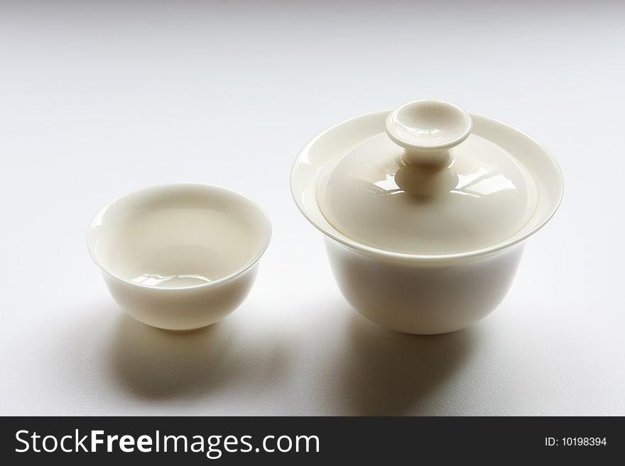 It is a porcelaneous teacup