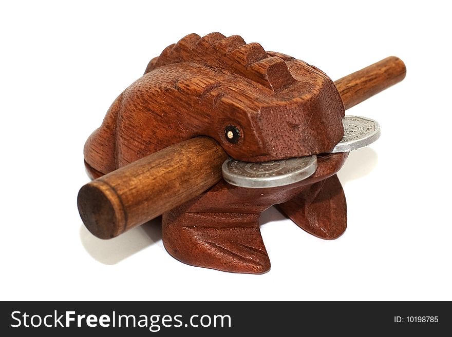 The wooden frog