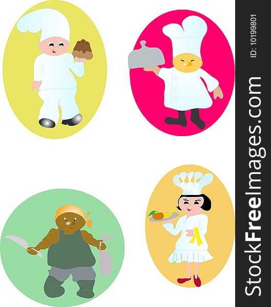 Icons cook with food Vector illustration. Icons cook with food Vector illustration.