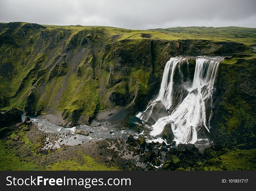 Waterfall, Nature, Body Of Water, Water