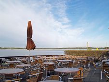 Cafeteria Near The Seashore Stock Photography Cafeteria Near The Seashore Stock Photography