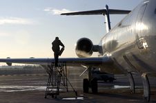Wing Of Plane 3 Royalty Free Stock Photography Wing Of Plane 3 Royalty Free Stock Photography
