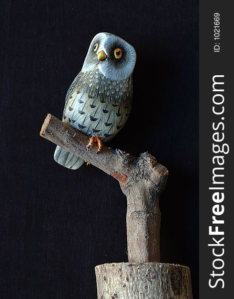 Painted Wooden owl