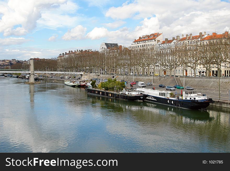 On the bank of the Rhone (France). On the bank of the Rhone (France)