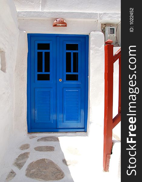 Cute doorway found in Sifnos island Greece. Cute doorway found in Sifnos island Greece