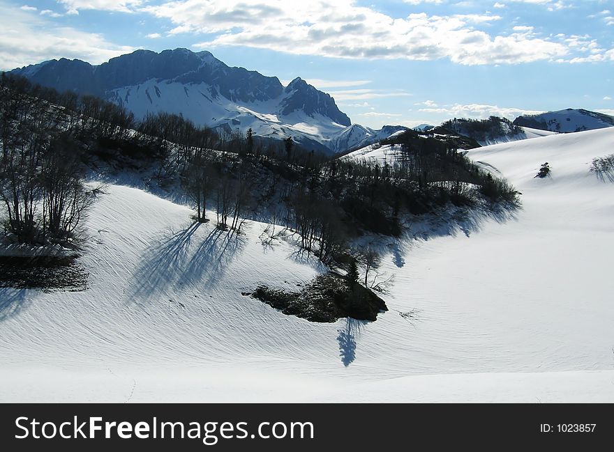 Mountain Fisht in Caucasus. Mountain Fisht in Caucasus