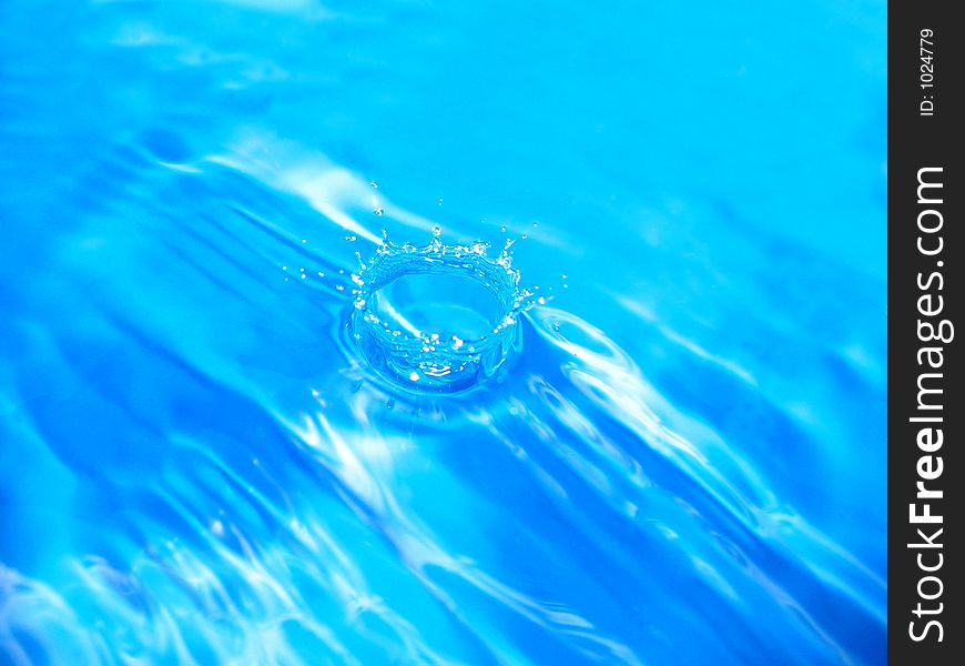 Blue Water Splash