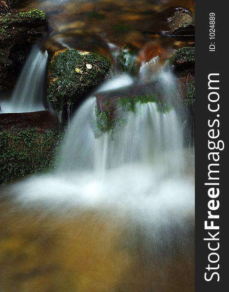 Autumn stream in Giant mountains in Czech republic