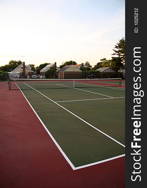 Tennis hard ball court. Tennis hard ball court