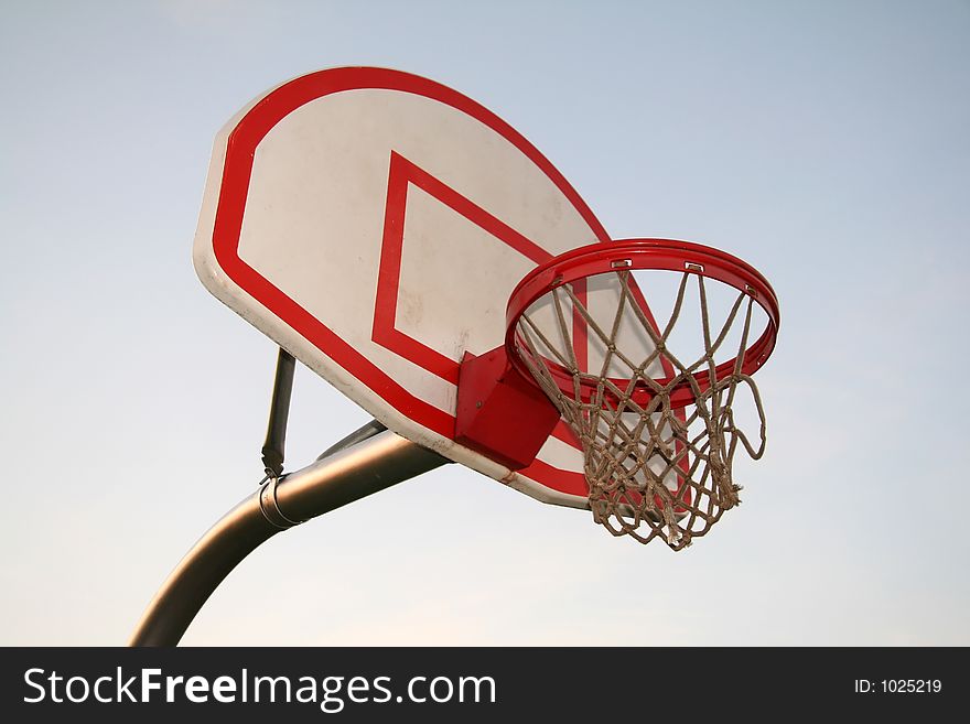 Basketball Hoop At School