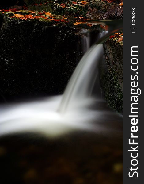 Autumn stream in Giant mountains in Czech republic