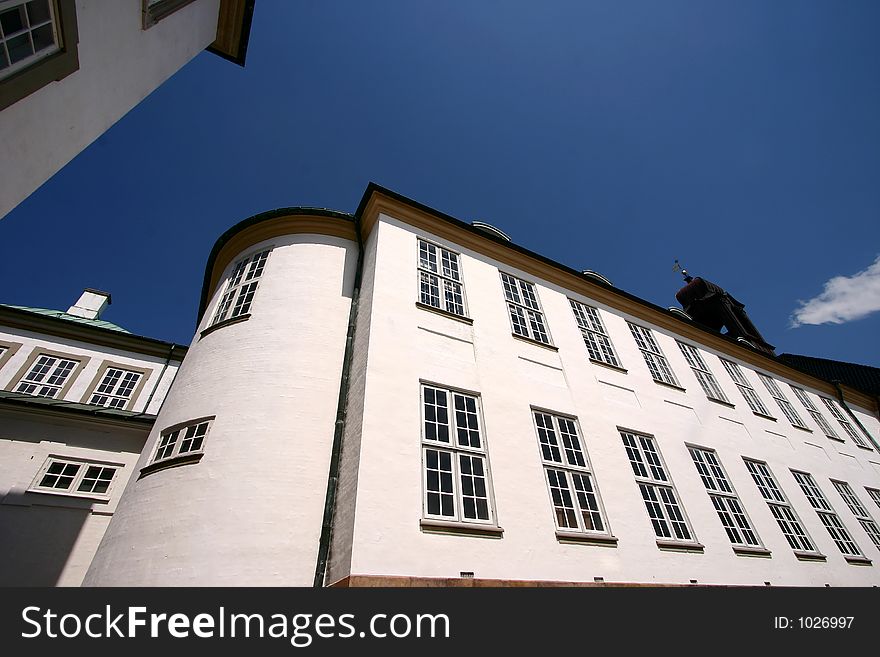 Castel of fredensborg in denmark a sunny sommer day. Castel of fredensborg in denmark a sunny sommer day