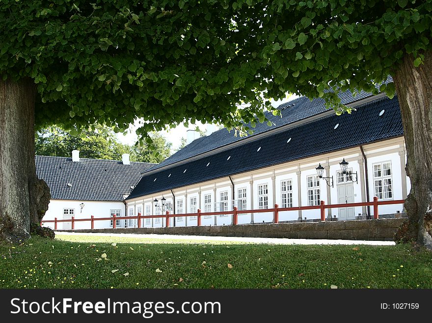 Castel of fredensborg in denmark a sunny sommer day. Castel of fredensborg in denmark a sunny sommer day