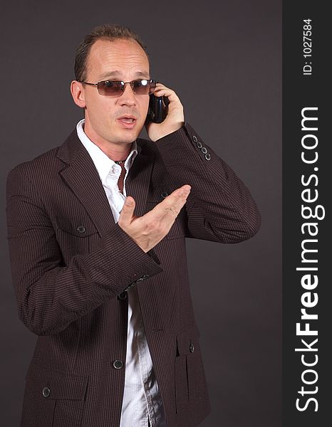 Businessman On The Phone