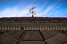 Weather Vane On Roof Stock Photography Weather Vane On Roof Stock Photography