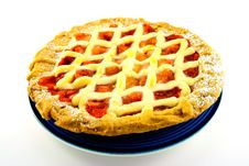 Apple And Strawberry Pie Stock Photo Apple And Strawberry Pie Stock Photo