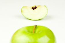 Apple And Slice Stock Photos