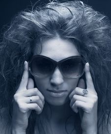 Young Woman In Sunglasses Royalty Free Stock Photo Young Woman In Sunglasses Royalty Free Stock Photo