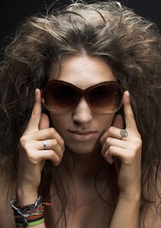 Young Woman In Sunglasses Stock Photo Young Woman In Sunglasses Stock Photo