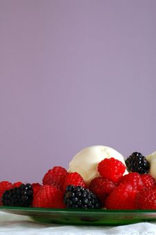 Ice Cream And Berries Royalty Free Stock Photo Ice Cream And Berries Royalty Free Stock Photo