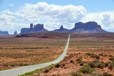 Clouds Over Monument Valley Stock Image