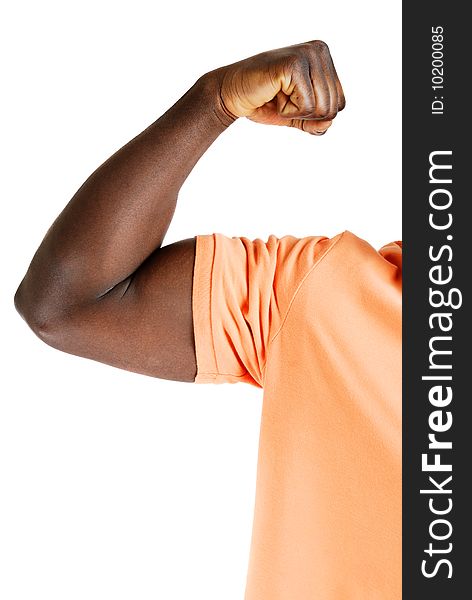 This is an image of man showing his biceps. This is an image of man showing his biceps.