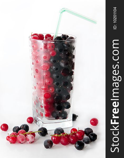 Mix With Frozen Red And Black Currants