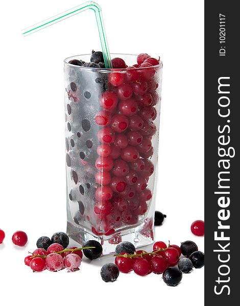 Mix with frozen red and black currants