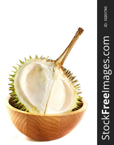 Tropical Durian Fruit in a bowl. Tropical Durian Fruit in a bowl